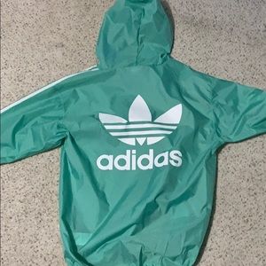 Adidas Jade/light green Poncho/windbreaker (new)